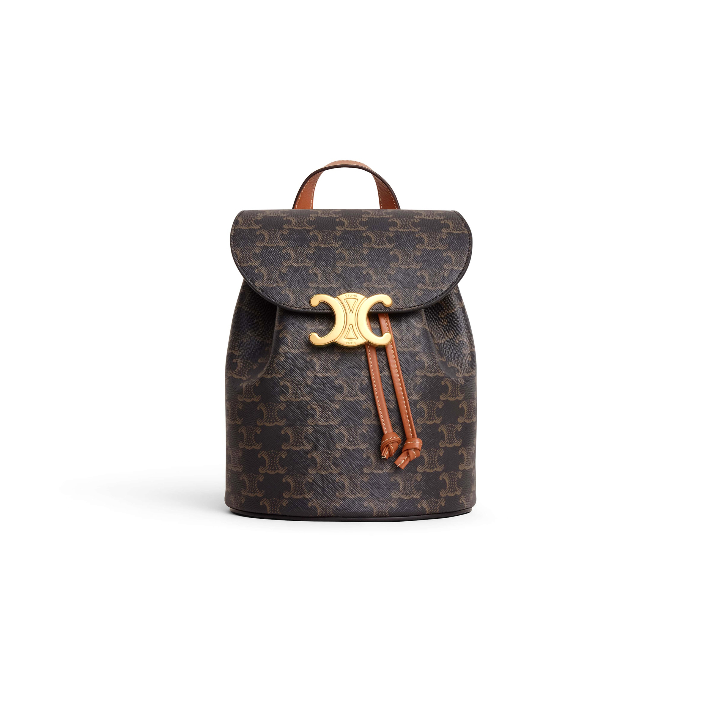 Ce**e backpack Ce**e bonnie in triomphe canvas and calfskin 118702cas.04lu (25*18*13cm)